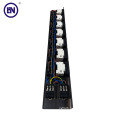 Customized 2U power distribution unit 139 aluminum profile C13 C19 mixed pdu with circuit breaker